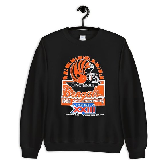 Cincinnati Bengals Sweatshirt, Bengals Sweatshirt, Cincinnati Bengals Crewneck - Picture 1 of 2